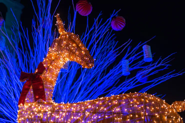 reno-decoracion Decoración navideña e un reno