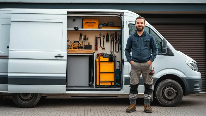 Furgoneta llena de herramientas