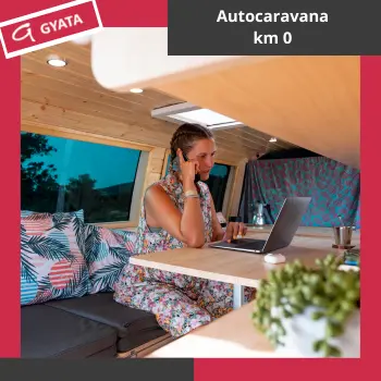 Interior de una autocaravana km 0