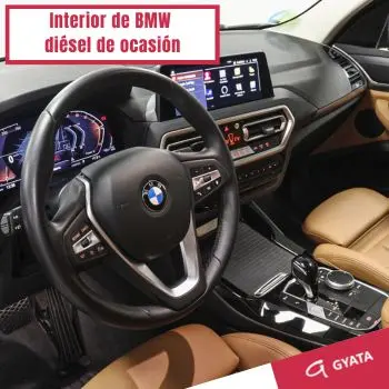 Interior de un coche BMW diésel de ocasión