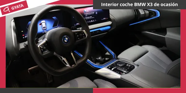 Interior coche BMW X3 de ocasión