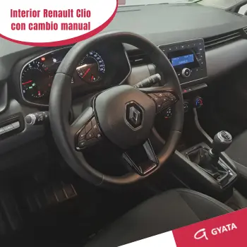 Interior del Renault Clio con cambio manual