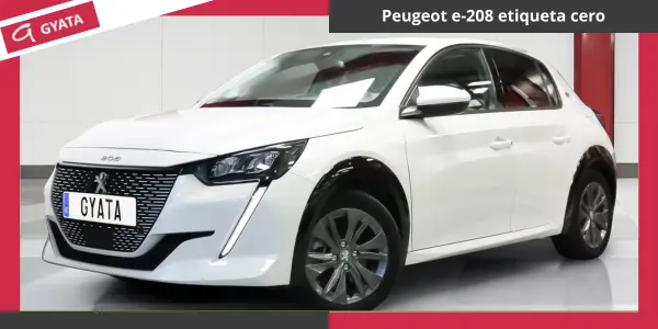 Coches Peugeot e-208 con etiqueta cero de km 0