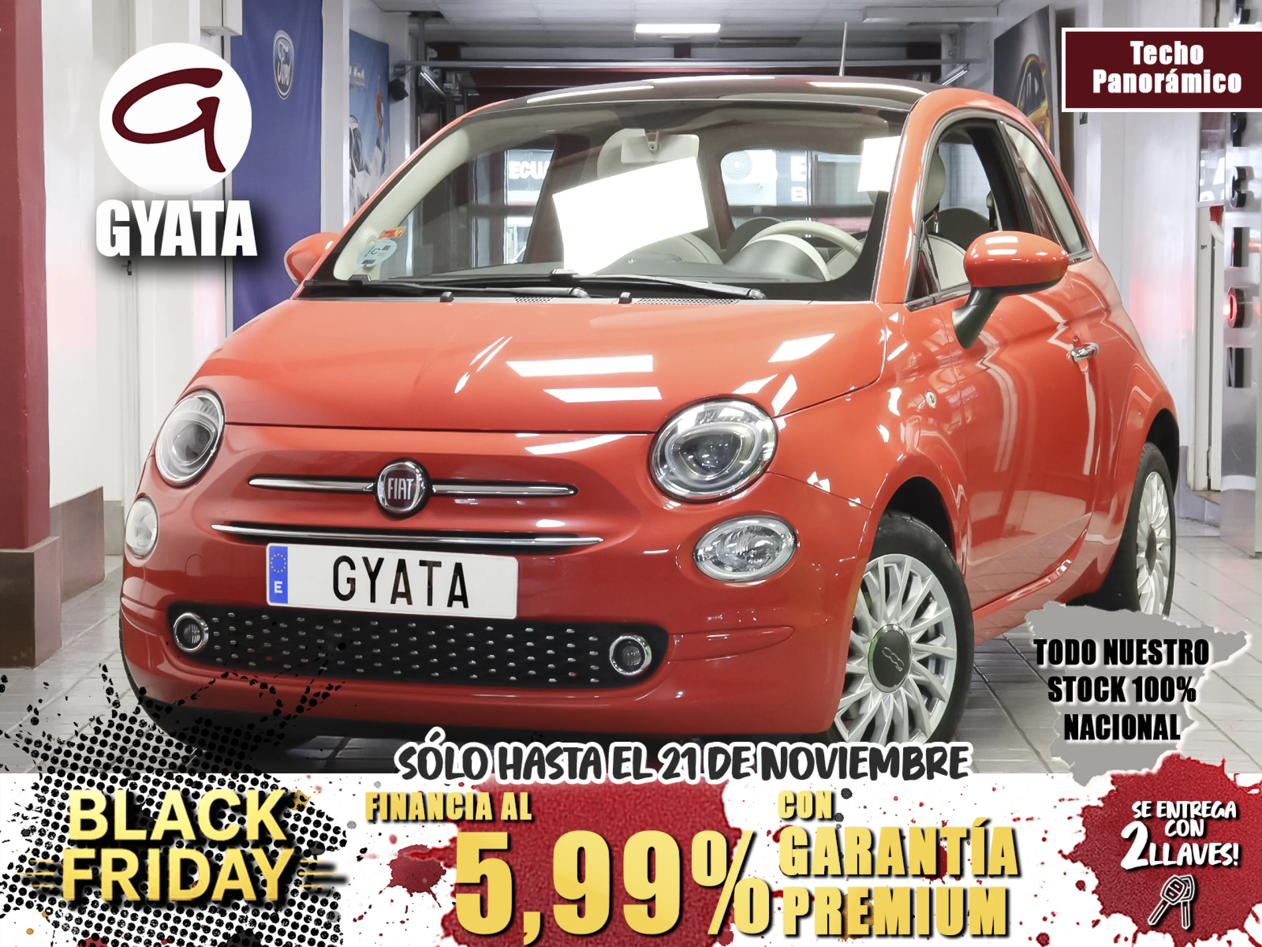 Fiat 500 1.2 8v Lounge 51 kW (69 CV) - Foto 1
