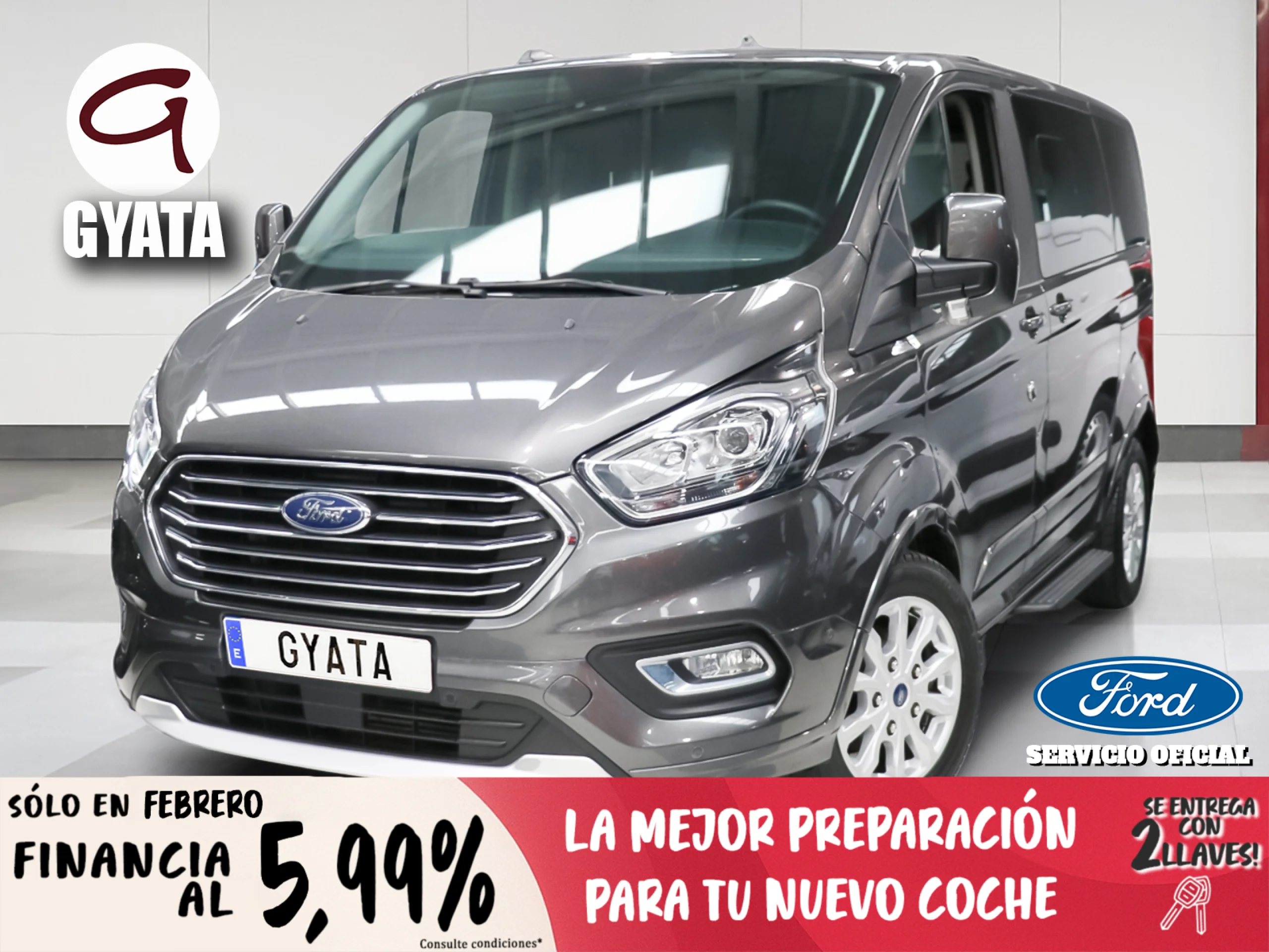 Ford Tourneo Custom 2.0 Ecoblue L1 Titanium Auto 125 kW (170 CV) - Foto 1