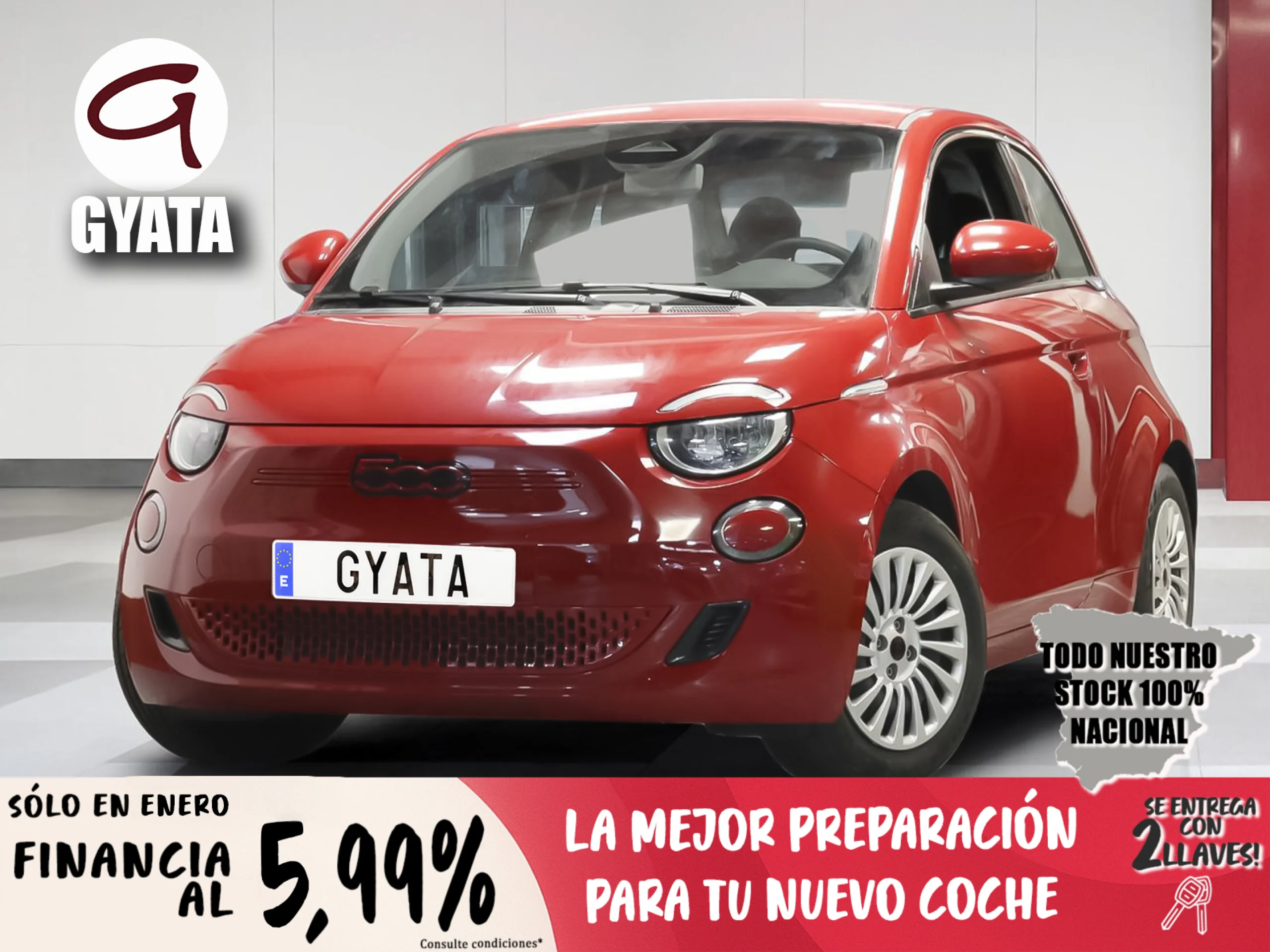 Fiat 500 Electrico Red Hb 320km 85 kW (118 CV) - Foto 1