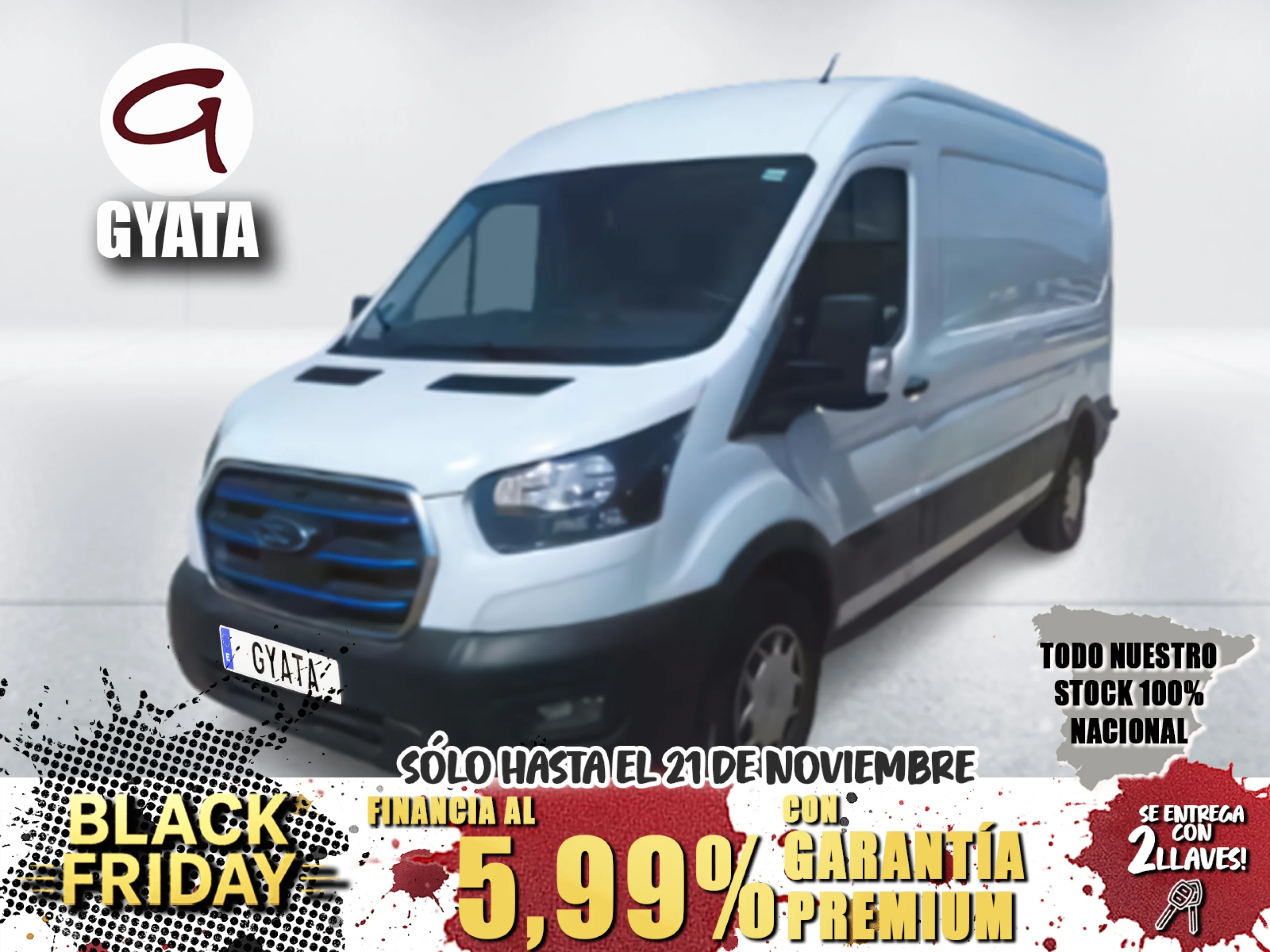 Ford Transit Furgon 350 BEV L3 RWD 75kWh 75 kWh 184 CV - Foto 1